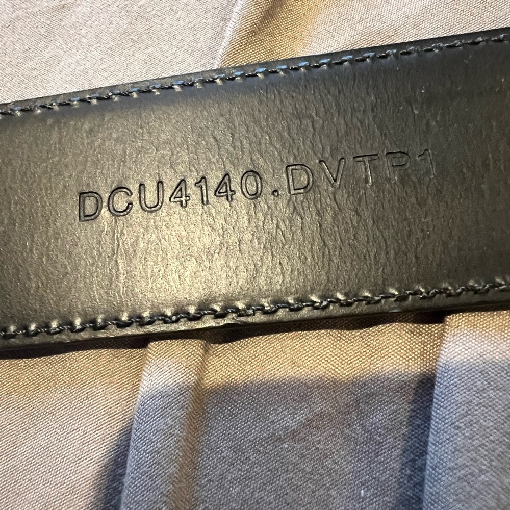 Versace Black Belt with Gold Medusa Accent - Picture 3 of 7